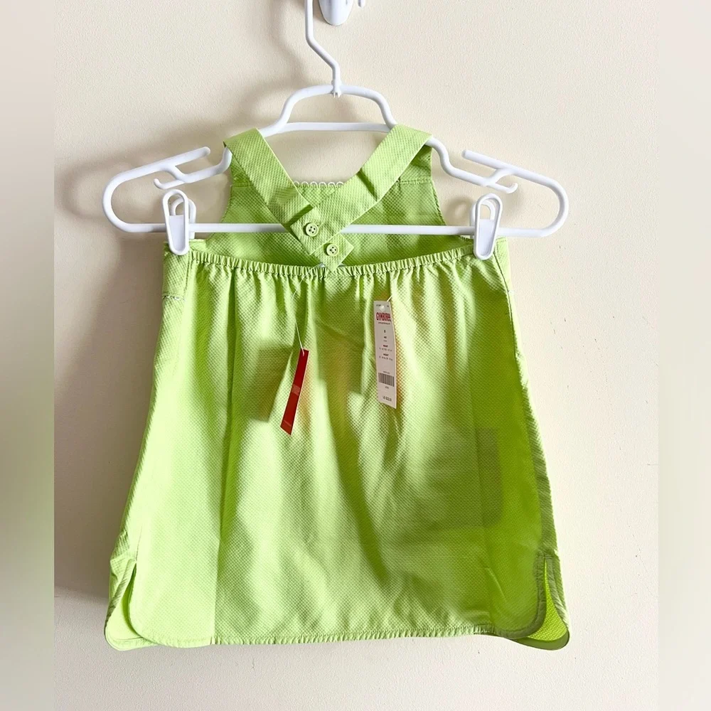 NWTs‎ Vintage Gymboree Candy Apple lime Apple top Sz 8 apron halter